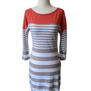 Express Color Block & Striped Dress S